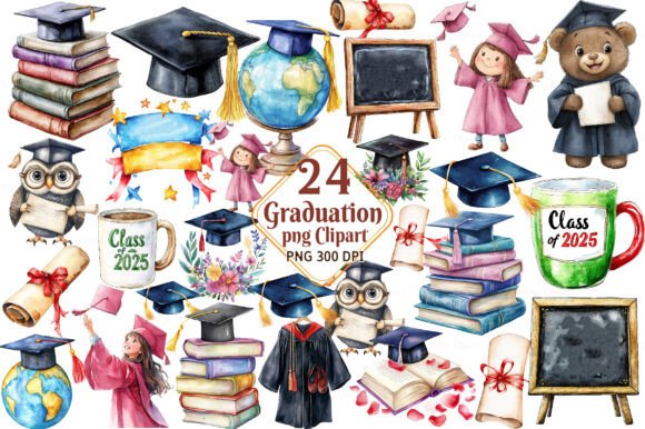 Graduation Watercolor Clipart: A Guide to Artistic Academic Celebrations