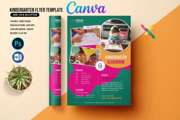 Kindergarten School Admission Flyer Design