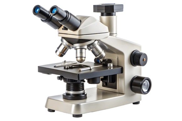 Laboratory Microscope with Blue Eyepiece: Precision and Clarity in Scientific Research