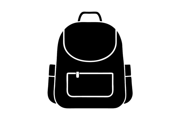Simple Black Backpack Silhouette SVG: A Core Asset for Modern Design Workflows
