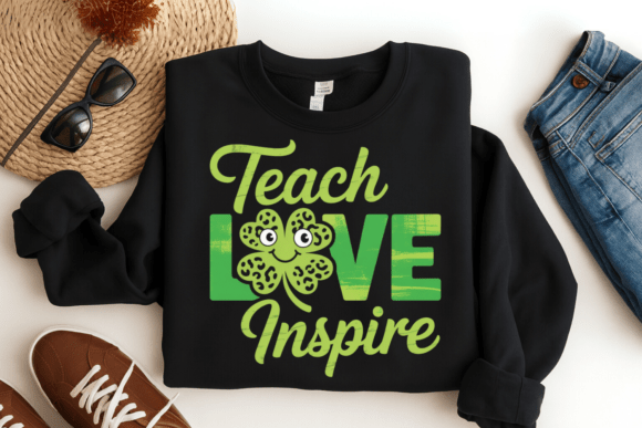 Teach Love Inspire Shamrock Teacher PNG Guide